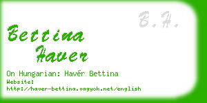 bettina haver business card